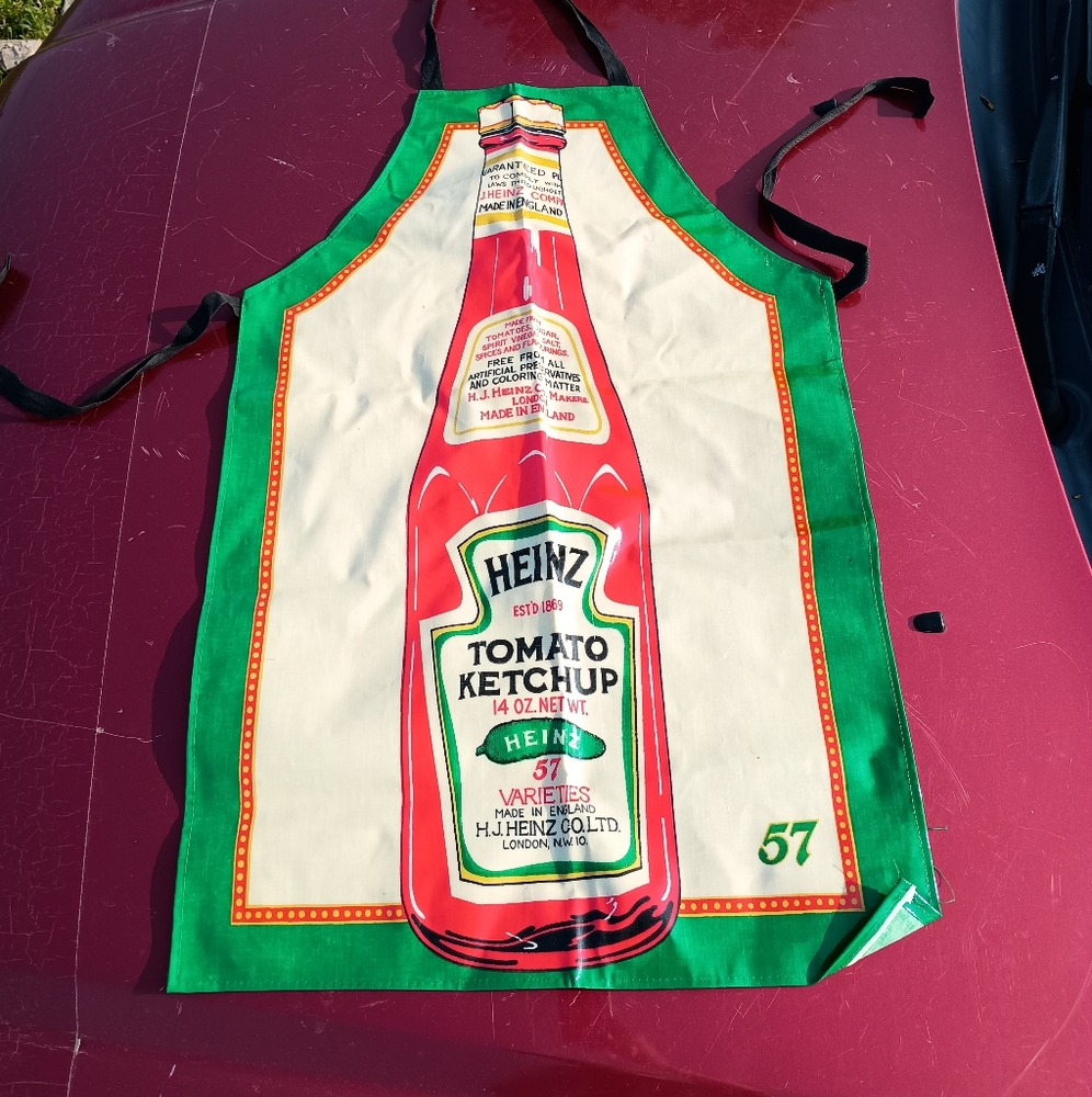 Tomato Ketchup Apron - Green and Red